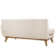 Modway Engage Left-Arm Upholstered Fabric and Wood Loveseat in Beige