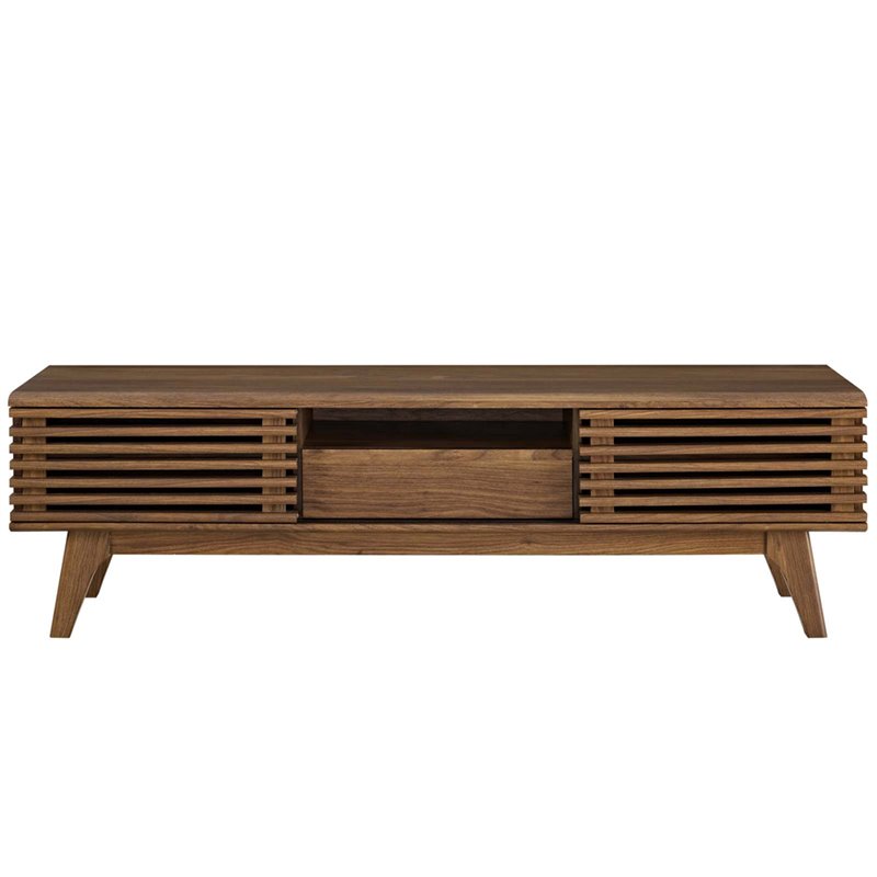 Modway Render Mid-Century Modern 59" TV Stand in Walnut | Cymax Business