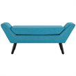 Modway Gambol Upholstered Fabric Bench in Blue