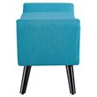 Modway Gambol Upholstered Fabric Bench in Blue