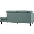 Modway Empress Upholstered Polyester Fabric Right Facing Chaise in Laguna