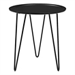 Modway Digress Modern Fiberboard Wood and Steel Side Table in Black
