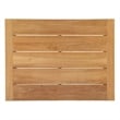 Modway Upland Solid Teak Wood Outdoor Patio Coffee Table in Natural