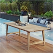 Modway Dorset Teak Wood Outdoor Patio 98.5