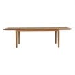 Modway Marina Extendable Outdoor Patio Solid Teak Wood Dining Table in Natural