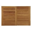 Modway Marina Outdoor Patio Solid Teak Wood Dining Table in Natural