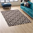Modway Alika Trellis 5' x 8' Area Rug in Ivory and Brown