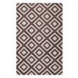 Modway Alika Trellis 5' x 8' Area Rug in Ivory and Brown