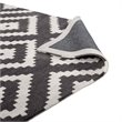 Modway Alika Trellis 5' x 8' Area Rug in Ivory and Charcoal