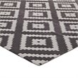 Modway Alika Trellis 5' x 8' Area Rug in Ivory and Charcoal