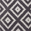 Modway Alika Trellis 5' x 8' Area Rug in Ivory and Charcoal
