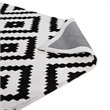 Modway Alika Trellis 8' x 10' Area Rug in Black and White