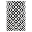 Modway Alika Trellis 8' x 10' Area Rug in Black and White