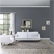 Modway Alika Trellis 8' x 10' Area Rug in Ivory and Brown