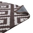Modway Alika Trellis 8' x 10' Area Rug in Ivory and Brown
