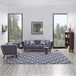 Modway Alika Trellis 8' x 10' Area Rug in Ivory and Navy