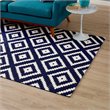 Modway Alika Trellis 8' x 10' Area Rug in Ivory and Navy