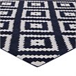 Modway Alika Trellis 8' x 10' Area Rug in Ivory and Navy
