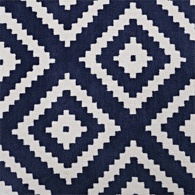 Modway Alika Trellis 8' x 10' Area Rug in Ivory and Navy