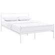 Modway Alina Powder Coated Sturdy Steel Queen Platform Bed Frame in White