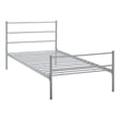 Modway Alina Powder Coated Sturdy Steel Twin Platform Bed Frame in Gray
