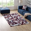 Modway Andela Mosaic 5' x 8' Area Rug in Red and Blue