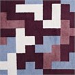 Modway Andela Mosaic 5' x 8' Area Rug in Red and Blue