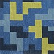 Modway Andela Mosaic 8' x 10' Area Rug in Blue and Olive Green