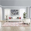 Modway Andela Mosaic 8' x 10' Area Rug in Coral and Blue