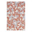 Modway Andela Mosaic 8' x 10' Area Rug in Coral and Blue