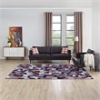 Modway Andela Mosaic 8' x 10' Area Rug in Red and Blue