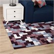 Modway Andela Mosaic 8' x 10' Area Rug in Red and Blue