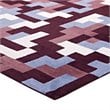 Modway Andela Mosaic 8' x 10' Area Rug in Red and Blue