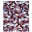 Modway Andela Mosaic 8' x 10' Area Rug in Red and Blue