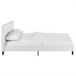 Modway Anya Queen Modern Style Polyester Fabric Bed in White Finish