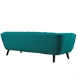 Modway Bestow Modern Style Upholstered Polyester Fabric Sofa in Teal Blue