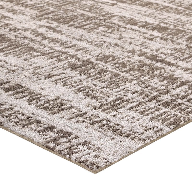 Modway Darja Modern 8' x 10' Area Rug in Tan