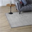 Modway Freydis Greek Key 5' x 8' Area Rug in White and Light Gray