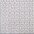 Modway Freydis Greek Key 8' x 10' Area Rug in White and Light Gray
