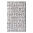 Modway Freydis Greek Key 8' x 10' Area Rug in White and Light Gray