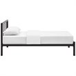 Modway Gwen Powder Coated Sturdy Steel Twin Bed Frame in Brown