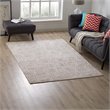 Modway Javiera Contemporary Moroccan 5' x 8' Area Rug in Ivory and Rose