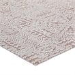 Modway Javiera Contemporary Moroccan 5' x 8' Area Rug in Ivory and Rose