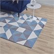 Modway Kahula Mosaic 5' x 8' Area Rug in Blue and Gray