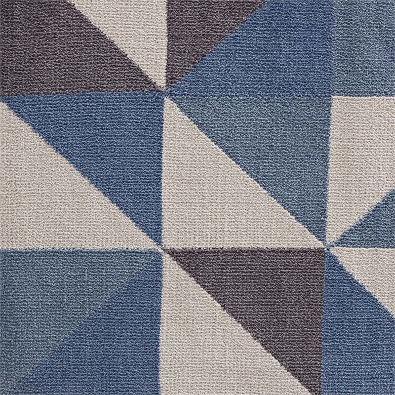 Modway Kahula Mosaic 8' x 10' Area Rug in Blue and Gray