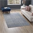 Modway Kaja 5' x 8' Area Rug in Ivory and Cadet Blue