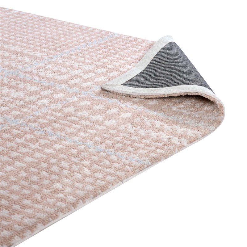 Modway Kaja 5' x 8' Area Rug in Ivory and Cameo Rose