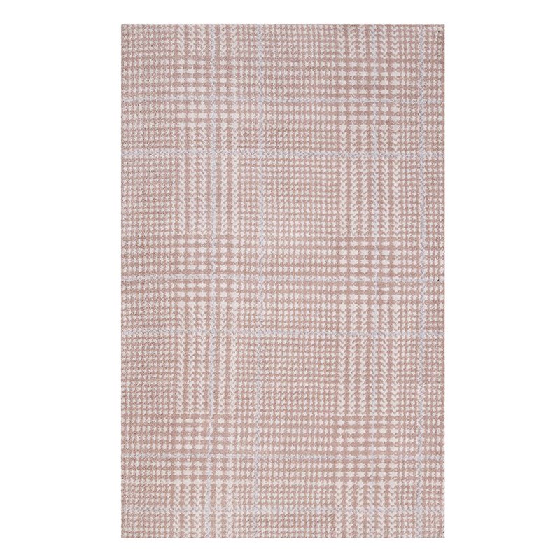 Modway Kaja 5' x 8' Area Rug in Ivory and Cameo Rose