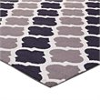 Modway Lida Moroccan Trellis 5' x 8' Area Rug in Charcoal and Black