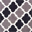 Modway Lida Moroccan Trellis 5' x 8' Area Rug in Charcoal and Black